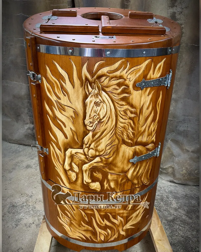 Кедровая бочка (фитобочка) «Огненная лошадь»